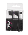 Curaprox Hydrosonic Black Is White Carbon Whitening Brush Heads, 2 Pieces -  Electric Replacement Toothbrush Heads.