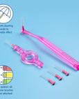 Interdental Brush Set Prime Start, Size 08, Pink