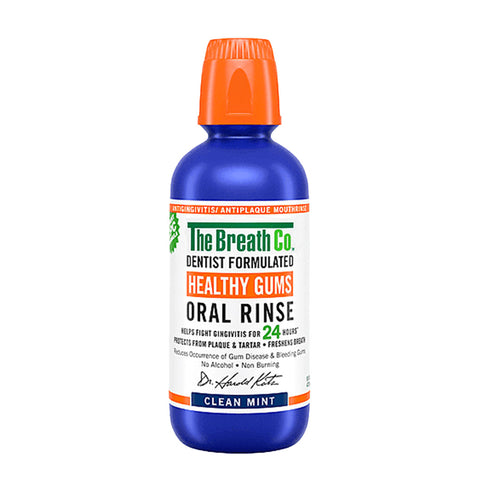 The BREATH Co Fresh Breath MouthRinse, Clean Mint Flavor, Healthy Gums (500 ml)