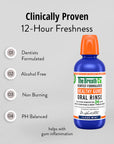 The BREATH Co Fresh Breath MouthRinse, Clean Mint Flavor, Healthy Gums (500 ml)