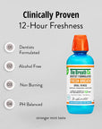 The Breath Co Fresh Breath MouthRinse - Icy Mint Flavor, (500ml)