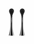 Curaprox Hydrosonic Black Is White Carbon Whitening Brush Heads, 2 Pieces -  Electric Replacement Toothbrush Heads.