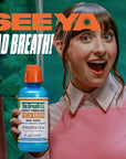 The Breath Co Fresh Breath MouthRinse - Icy Mint Flavor, (500ml)