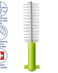 Interdental Brush Refill Prime, Size 11, 8 Pcs. Lime Green