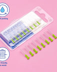 Interdental Brush Refill Prime, Size 11, 8 Pcs. Lime Green