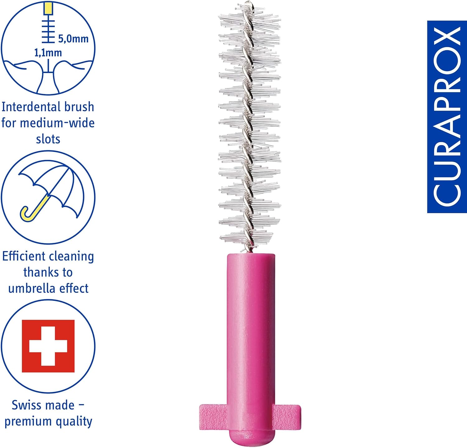 Interdental Brush Refill Prime, Size 08, 8 Pcs. Pink – ORA UAE