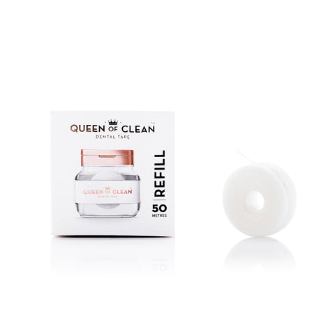 Queen Of Clean Refill: 1 x 50m Roll WHITE Tape