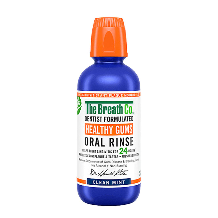 The BREATH Co Fresh Breath MouthRinse, Clean Mint Flavor, Healthy Gums (500 ml)