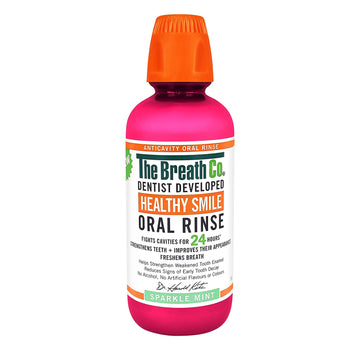 The BREATH Co Fresh Breath Mouth Rinse, Sparkle Mint Flavor, Anti-cativities (500ml)