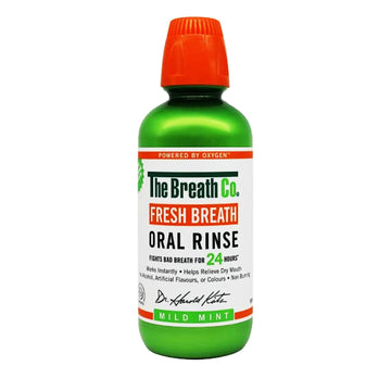 The BREATH Co Fresh Breath MouthRinse, Clean Mint Flavor, Healthy Gums (500 ml)