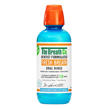 The Breath Co Fresh Breath MouthRinse - Icy Mint Flavor, (500ml)