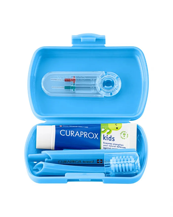 Curaprox Kids travel set, blue