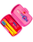 Curaprox Travel-Set Pink. Set includes Travel Toothbrush CS 5460, 10ml Be You Toothpaste, Interdental Brush CPS prime 07, CPS prime 09.