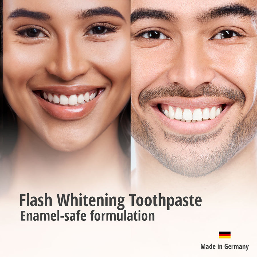 Flash Teeth Whitening Toothpaste Orange + ginger Flavor care and repair (75 ml)