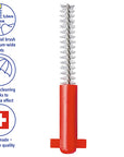 Interdental Brush Refill Prime, Size 07, 8 Pcs. Red